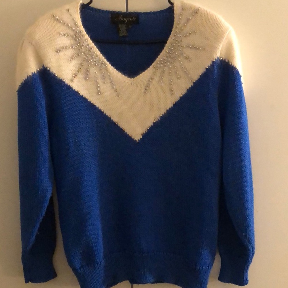 Vintage Angenie beaded sweater